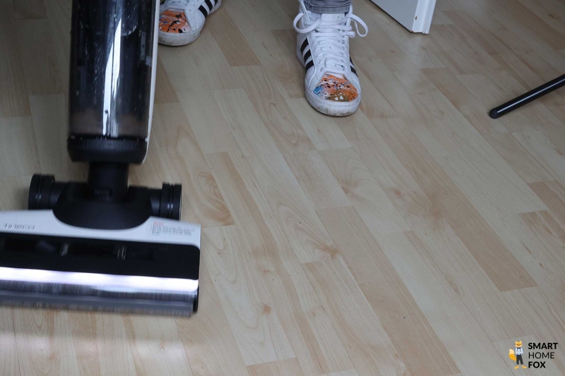 Rückwärts wischsaugen